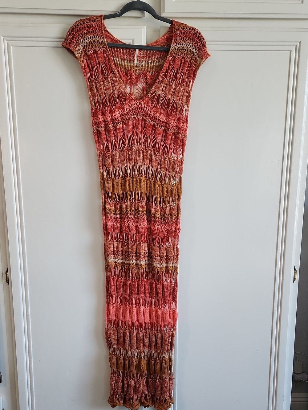 FREE PEOPLE...Crochet Open Dress